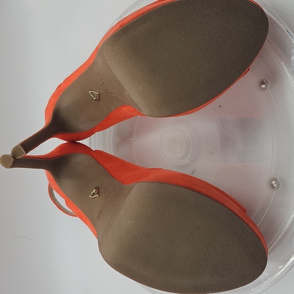 J Thalia Sodi Women's Chloe Embellished Ankle-Strap Platform Coral Sz 6M - Picture 11 of 13